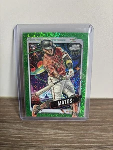 2024 Topps Cosmic Chrome #29 Luis Matos RC Green Space Dust Refractor /75 - Picture 1 of 2