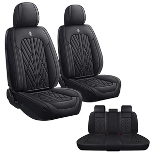 Car Seat Cover Fit for Nissan Titan 2004-20235 Seats Napa Leather Waterproof ... - Bild 1 von 6