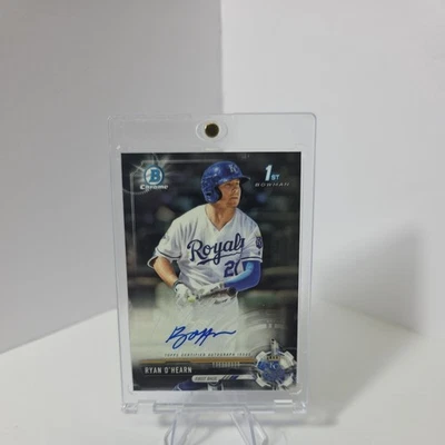 2017 Bowman Chrome - Prospect AUTO Ryan O'Hearn #CPA-ROH AU, 1st Bowman ALL STAR - Image 1 of 4
