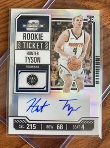HUNTER TYSON - Tarjeta RoOkiE AUTO - 2024 Contenders Optic #105 - Silver Prizm - Imagen 1 de 3