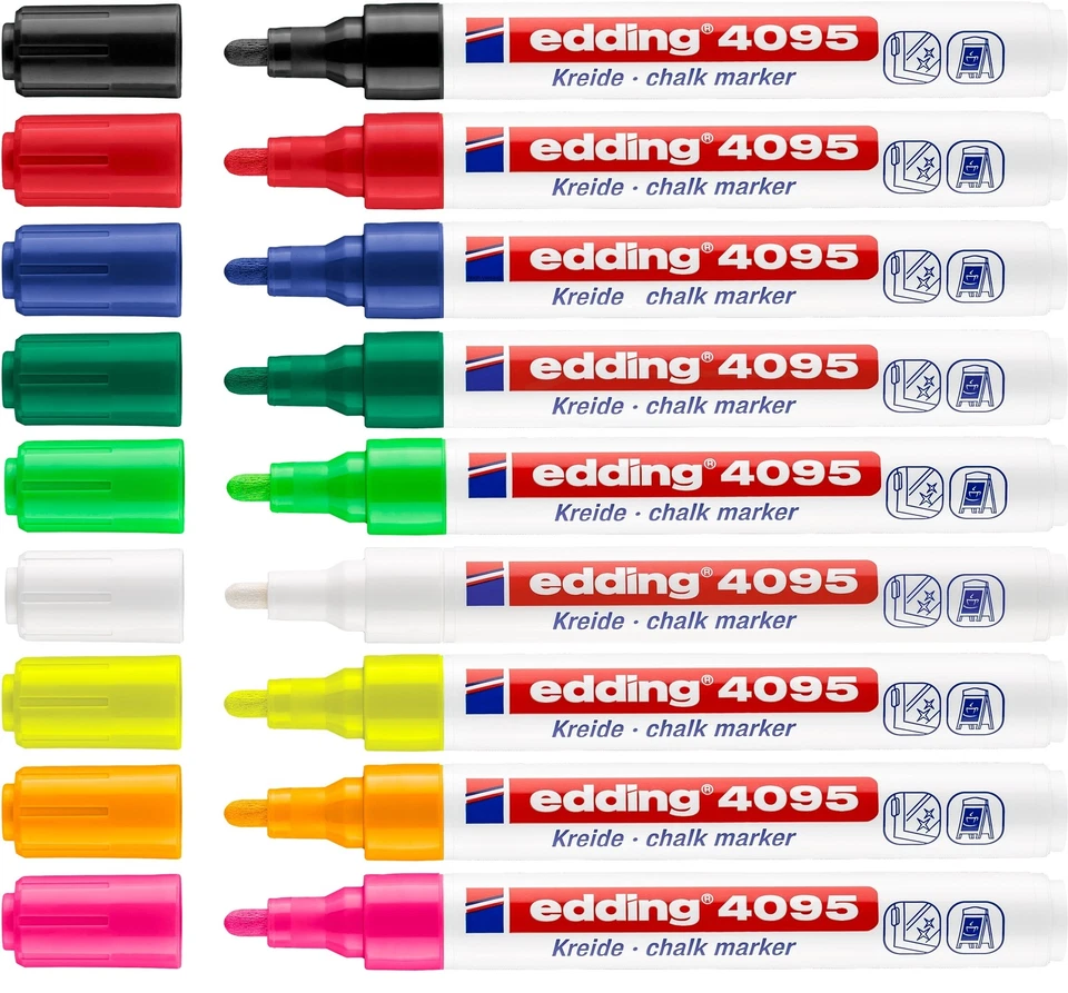 Edding 4095 Kreidemarker/Window-Marker 2-3mm Tinte auf Wasserbasis Farbe wählbar - Bild 1 von 1