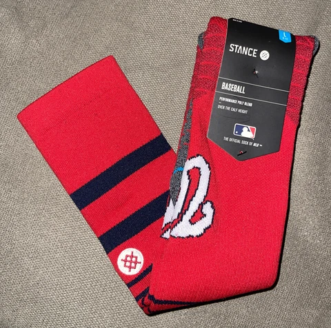 WASHINGTON NATIONALS STANCE MLB DIAMOND PRO OVER THE CALF SOCKS MENS L 9-12 Cover