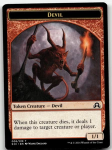 MTG Shadows over Innistrad Devil Token 6/18 NM/M - Picture 1 of 1