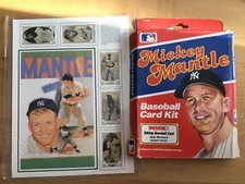 Mickey Mantle Baseball Card Kit New SEALED official  MLB + Old Time Tobacco Card
