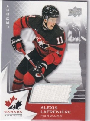 2020 Upper Deck Team Canada Juniors Alexis Lafreniere jersey - Image 1 of 2