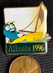 Atlanta 1996 Mascot Izzy Olympic Yachting Sailing Pin by Imprinted Products - Picture 1 of 2