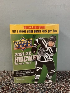 Upper Deck 2021-22 NHL Series 2 Hockey Mega Box - 88 Cards - Picture 1 of 7