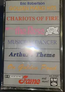 Vtg 1988 Eric Robertson Golden Piano Hits Cassette Tape Arthur, Fame Rare Sealed - Picture 1 of 7