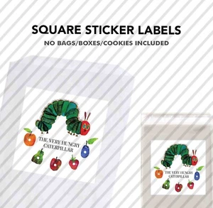 12 Hungry Very Caterpillar 2.5" Sticker Label Bag Treat Box Birthday Party Favor - Picture 1 of 1