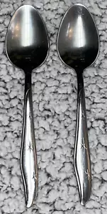 2 Mar Crest Mid Century Stainless Steel Atomic Star 7" Spoon. Citation Starburst - Picture 1 of 6