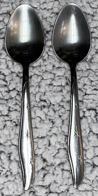 Cuchara estrella atómica de acero inoxidable 2 Mar Crest Mid Century 7". Citation Starburst Foto 1 de 4