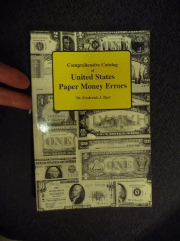 1994 U.S. Paper Money Error By Fredrick Bart (180 pg) Used Condition SKU#308991 Cover