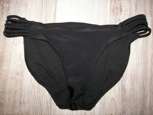 Black Strap Sided XHILARATION Swimsuit Bikini Bottom size S - Picture 1 of 4