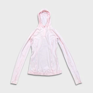Lululemon Water Bound Hoodie Womens Size 2 Pink 1/4 Zip Athletic Lightweight - Picture 1 of 9