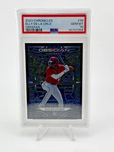 Elly De La Cruz 2023 Panini Chronicles Obsidian PSA Gem Mt 10 - Picture 1 of 2