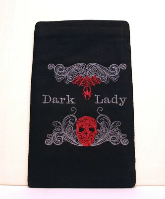 Handmade eBook Reader Case Handy Tasche Hülle * Dark Lady * Gothic Halloween - Bild 1 von 2