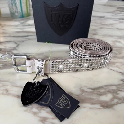 HTC Los Angeles 5.000 Studs Deluxe Belt w/ Swarovski size 110/44 Made in Italy - Image 1 of 4