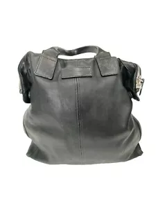 Alexander McQueen in pelle de mante shopper grande borsa tote nera autenticata - Foto 1 di 18