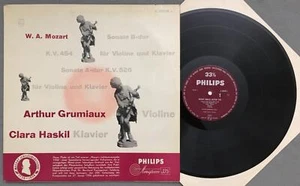 O179 Mozart Piano & Violin Sonatas Haskil Grumiaux Philips Minigroove A 00338 L - Picture 1 of 3