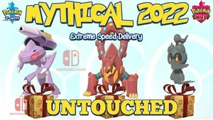 ✨MYTHICAL22 GENESECT VOLCANION AND MARSHADO POKEMON SWORD SHIELD EVENT✨LEGIT✅ - Picture 1 of 12