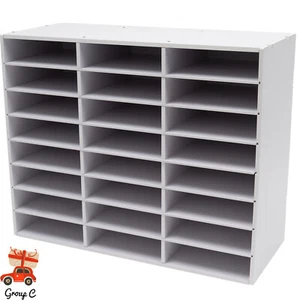 For Office Mail Sorter Organizer Wood Literature Organizer Desktop Bill Paper - Picture 1 of 16