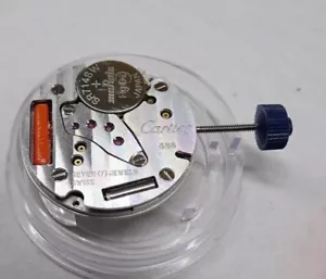 1 pics not working cartier 688 quartz movement for parts not working (P42) - Picture 1 of 9