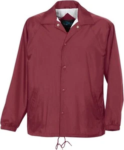 NWT 3XLT 3X Tall Coach's Jacket Windbreaker by Tri-Mountin Marooon Snap Frront - Picture 1 of 1