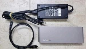 StarTech Thunderbolt 3 Dual 4K Docking Station w Cable & AC Adapter TB3DK2DPPD - Picture 1 of 3
