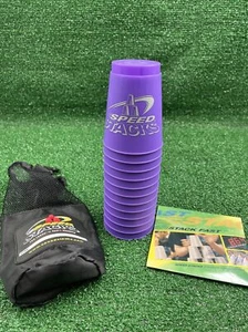 WSSA Speed Stacks Set 12 Purple Cups Carrying Bag & Sealed Training DVD - Picture 1 of 13