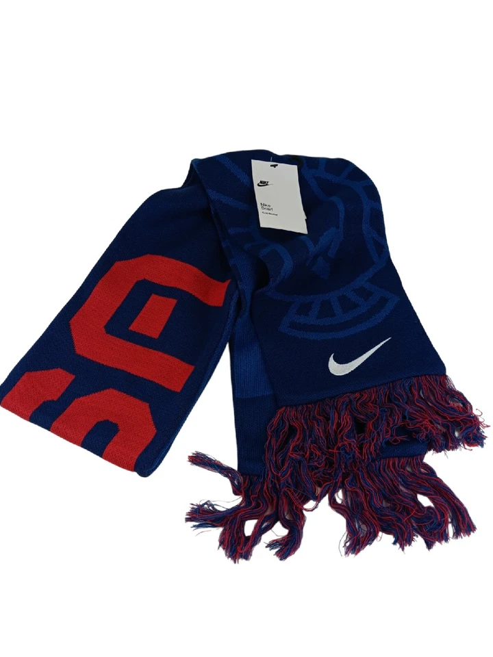 Nike Team USA Knit Sport Winter Scarf Blue Red One Size DM2316