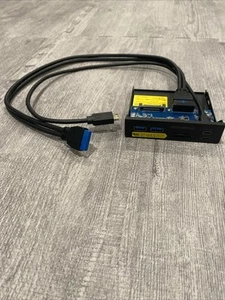 Hub USB panneau avant GRAUGEAR 3,5 pouces avec lecteur de carte interne 20 Gbps GMP01CR A4 - Photo 1/6
