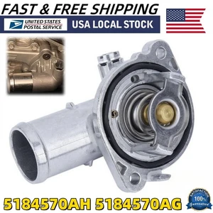 5184570AH New Aluminum Thermostat Housing Assembly For 14-21 Jeep Cherokee 3.2L - Picture 1 of 8
