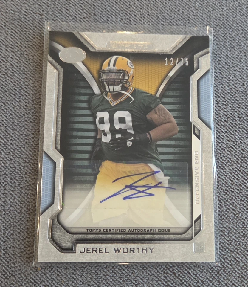 NFL Topps 2012 Jerel Worthy RA-JWO Silver /75 Strata - Image 1 of 1