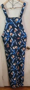 Golden Girls Overalls! Wow! Size Large Soft Microfleece Adjustable Straps Funky - Picture 1 of 19