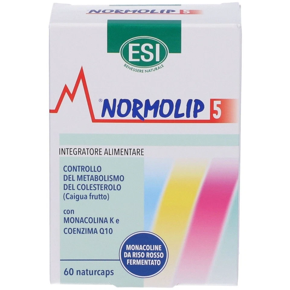 Esi Normolip 5 Integratore Controllo Colesterolo 60 Capsule - Immagine 1 di 1