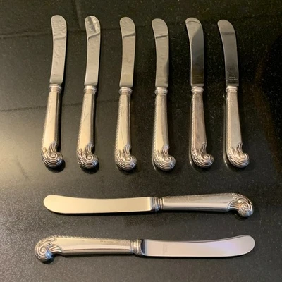 Esparcidores de mantequilla esterlina 8 abedules George II 6 7/8" empuñadura de pistola chatarra o no Foto 1 de 4