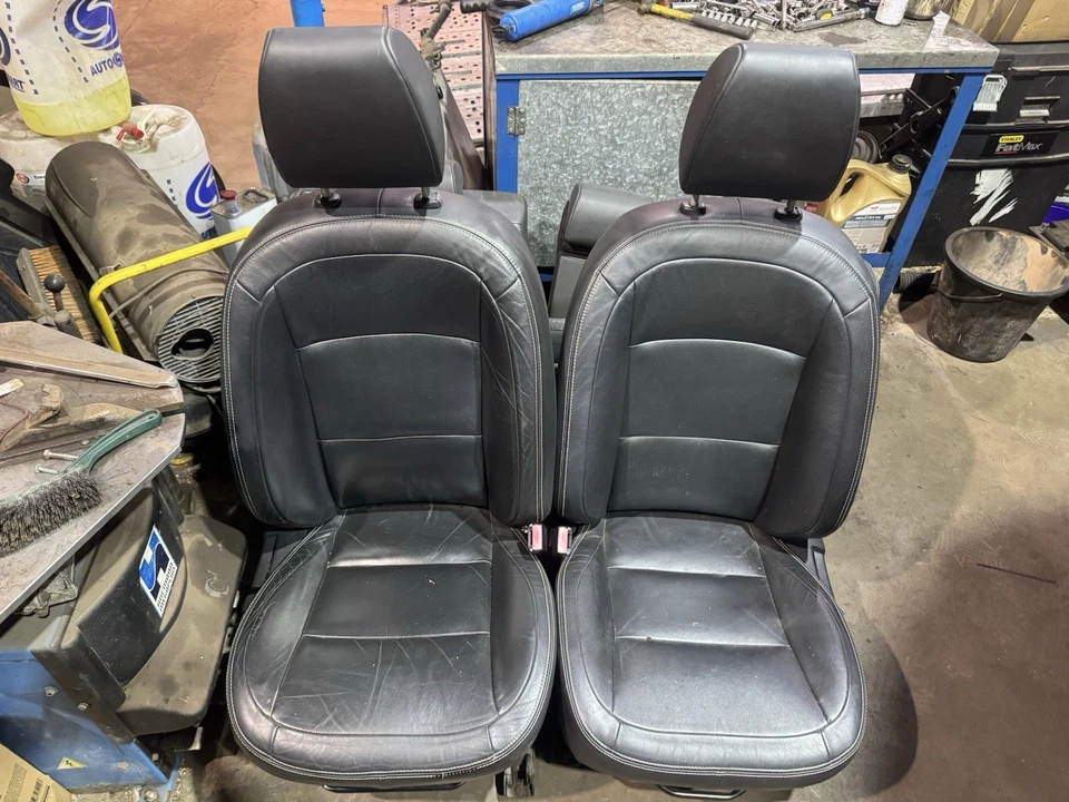 Nissan Qashqai Leather seats set J10 10-13 Black Interior HEATED Front & rear - Image 1 of 4