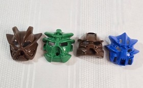 Lot LEGO BIONICLE MASKS ONLY 8598 8599 Kanohi Nuva Kaukau Kakama Pakari Miru