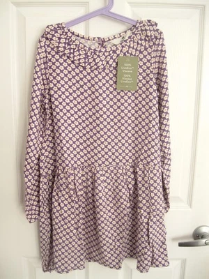 H&M Manga Larga Púrpura con Flores Margarita Retro Ambiente Niñas Talla 10 Nuevo Con Etiqueta Foto 1 de 3