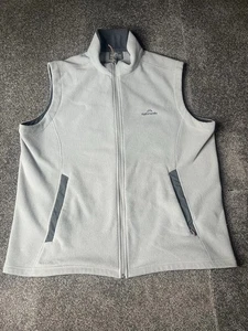 Kathmandu Fleece Vest Jumper Mens XXL Grey Full Zip Hiking Sweatshirt Top - Foto 1 di 12