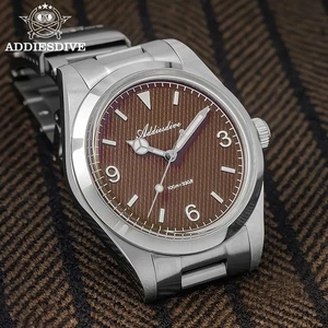 39MM ADDIESDIVE Quarz Taucher Herrenuhr 100M Wasserdicht Edelstahl Leuchtend NEU - Bild 1 von 8