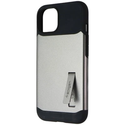 Funda Spigen Slim Armor Series con soporte para Apple iPhone 14 - Gunmetal Foto 1 de 3