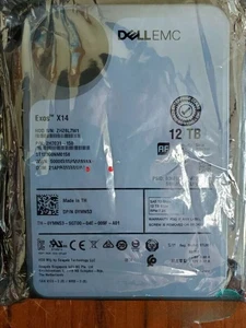 YMN53 0YMN53 Dell ST12000NM0158 Exos X14 12TB 7.2K 12G 3.5" SAS Hard Drive HDD - Afbeelding 1 van 2