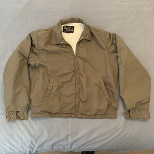 Vintage Sears Oakbrook Jacket Mens 40 Lined Bomber Coat Washable 60s 70s - Picture 1 of 6