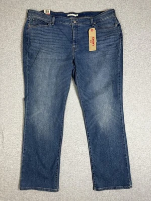 Levis 414 Jeans Womens 24W Mid Rise Straight Stretch Denim Comfortable Classic - Image 1 of 4