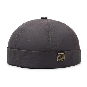 Men Mesh Breathable Hat Adjustable Summer Casual Outdoor Brimless Cap - Picture 1 of 15
