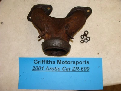 ARCTIC CAT ZR600 2001 OEM colector de escape tubo en Y cabezal 0712-690 Foto 1 de 4