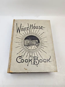 Weißes Haus Kochbuch antik groß Hardcover Rezepte illustriert 1920 - Bild 1 von 19