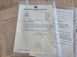Documentos Mercedes-Benz Segunda Guerra Mundial Segunda Guerra Mundial - Lote original de 3 cartas de guerra con estampillas - Imagen 1 de 8