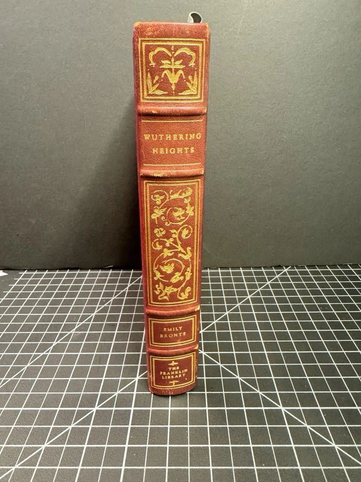 WUTHERING HEIGHTS by Emily Bronte 1975 Franklin Library Limited Edition Leather Foto 1 de 4